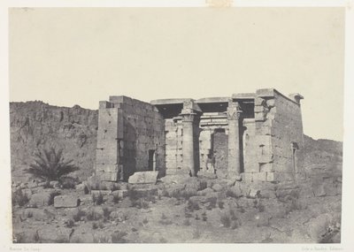 Tafeh-tempelet (gamle Taphis), Nubia av Maxime Du Camp