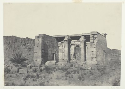 Temple of Tafeh Ancient Taphis, Nubia, 184951, trykt 1852. av Maxime Du Camp