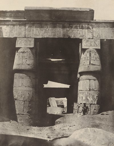 Theben: Karnak, Portico of Temple of Khons av Maxime Du Camp