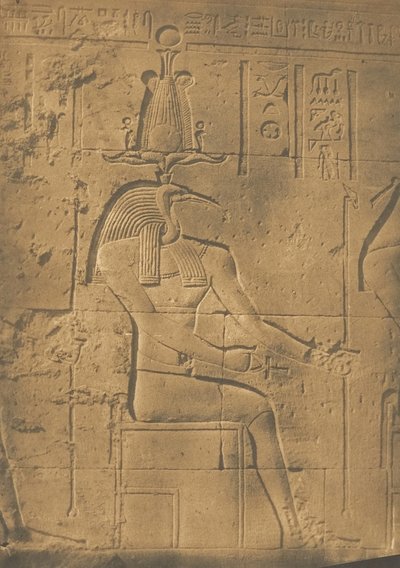 Thoth Ibiocephalus God of Letters i Philae, april 1850. av Maxime Du Camp