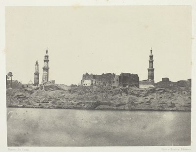 Generell utsikt, Girgeh, Øvre Egypt av Maxime Du Camp