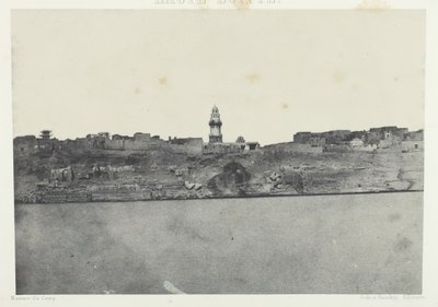 General View of Esneh, Øvre Egypt, 184951, trykt 1852. av Maxime Du Camp