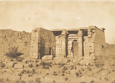 Utsikt over tempelet til Tafah Taphis, 9. april 1850. av Maxime Du Camp