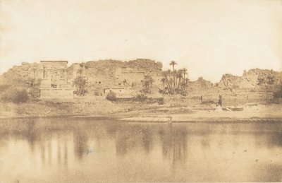 Generell utsikt over øya Philae, tatt fra øst, 1849-50. av Maxime Du Camp