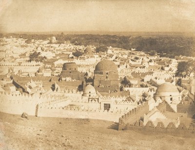Generell utsikt over Siout-kirkegården, 1849-50. av Maxime Du Camp