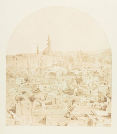 Generell utsikt over Kairo, tatt fra Tegloun-moskeen, desember 1849-januar 1850. av Maxime Du Camp