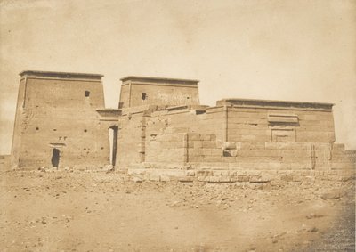 Generell oversikt over tempelet til Dakkeh Pselcis, tatt fra nord, 5. april 1850. av Maxime Du Camp