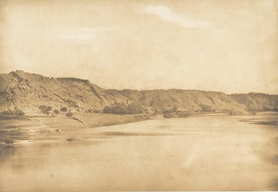 Utsikten tatt sørøst for Philae - landsbyen El-Bâb, 1849-50. av Maxime Du Camp
