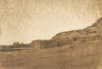 Utsikten tatt ved landsbyen Abou-hor Krefttropen, april 1850. av Maxime Du Camp