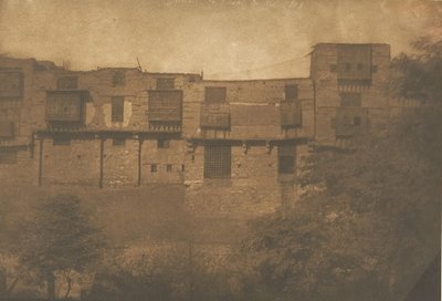 Utsikt tatt fra en Jardin du Quartier Franc, i Kairo, desember 1849-januar 1850. av Maxime Du Camp