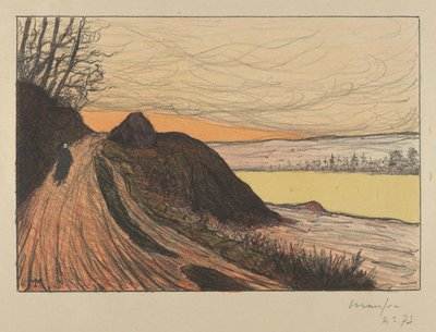 Veien fra Gaud La Route de Gaud, 1893. av Maxime Emile Louis Maufra