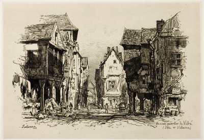 En gammel bydel i Vitre, Ille-et-Vilaine av Maxime Lalanne