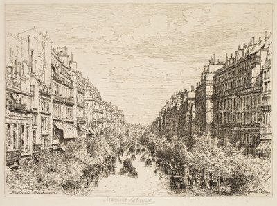 Boulevard Montmartre, Paris av Maxime Lalanne
