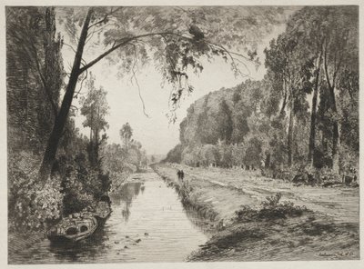 Kanal ved Pont Sainte-Maxence av Maxime Lalanne