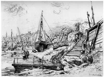Concarneau, c1850-1895 1924 av Maxime Lalanne