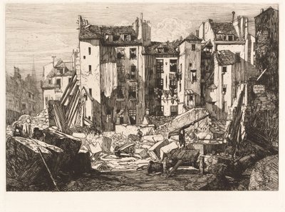 Riving for åpningen av rue des Ecoles av Maxime Lalanne