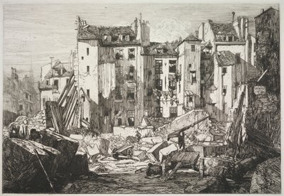Riving for åpningen av Rue des Écoles av Maxime Lalanne