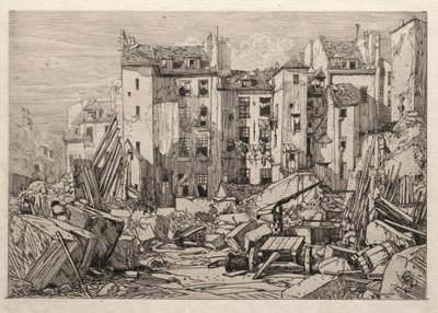 Riving av gamle hus i Paris av Maxime Lalanne