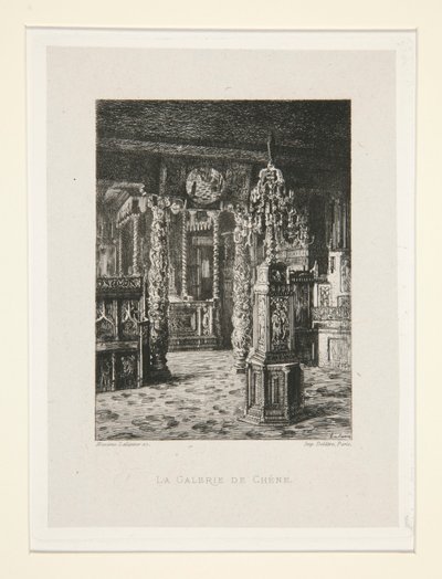 The Oak Gallery, pl. 6 fra suiten At Victor Hugo (Victor Hugo). av Maxime Lalanne
