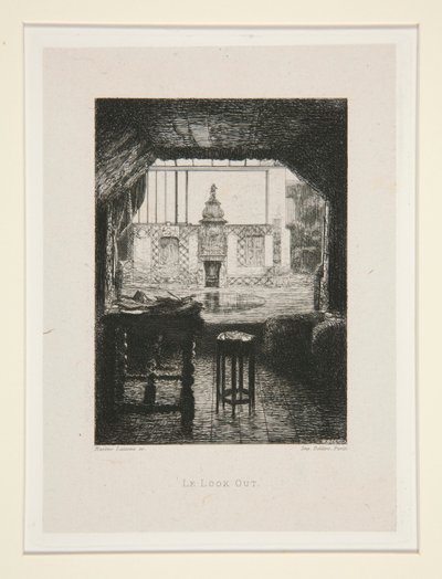 Se ut, pl. 10 fra suiten Chez Victor Hugo (Victor Hugo av Maxime Lalanne