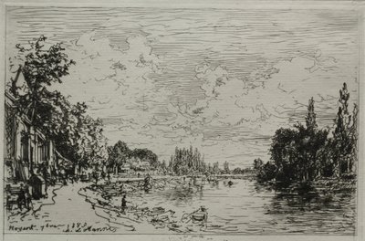 Drukning, 1883. av Maxime Lalanne