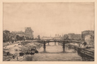 Paris, Utsikt fra Concorde-broen, 1866. av Maxime Lalanne