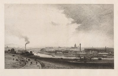 Paris i 1867, Utsikt fra Trocadero, 1867. av Maxime Lalanne