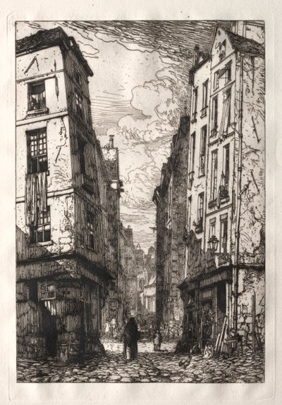 Rue des Marmousets (Gamle Paris) av Maxime Lalanne