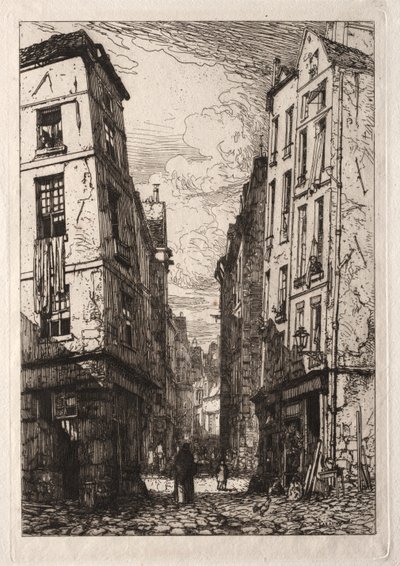 Rue des Marmousets (Gamle Paris) av Maxime Lalanne