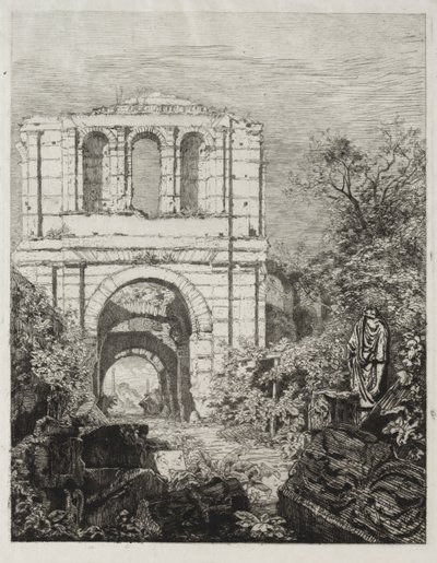 Ruinene av Palais Gallien i Bordeaux av Maxime Lalanne