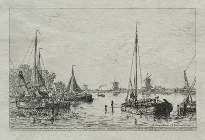 Skisse fra naturen, 1877. av Maxime Lalanne