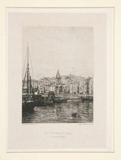 St. Peter-Port, Guernsey, pl. 1 fra suiten Chez Victor Hugo (Victor Hugo av Maxime Lalanne
