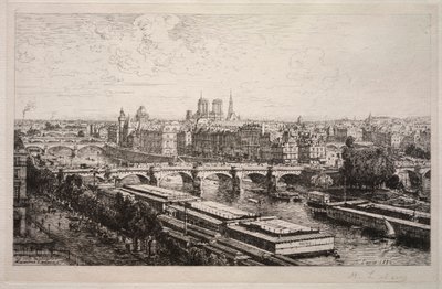 Utsikt fra Louvre, 1882. av Maxime Lalanne