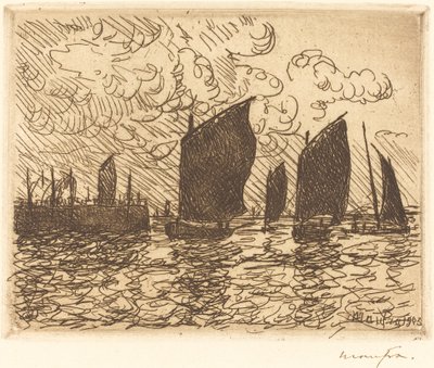 Retur av båtene av Maxime Maufra