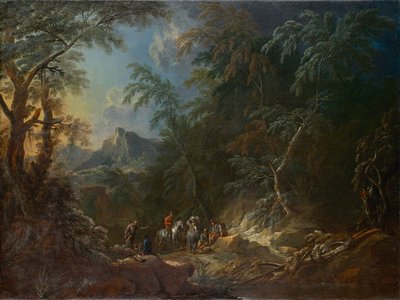 Skoglandskap "Kveld" av Maximilian Joseph Schinnagl