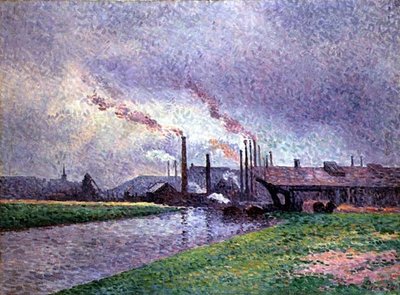 Langs elven av Maximilien Luce