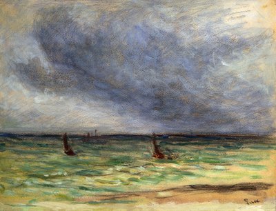 Avgående trålere; Trålernes avgang, 1930-1934 av Maximilien Luce