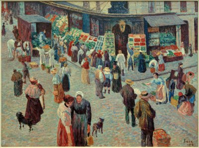 Matbutikk, Rue des Abbesses av Maximilien Luce