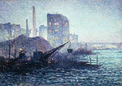 Themsen i London, ca. 1893 av Maximilien Luce