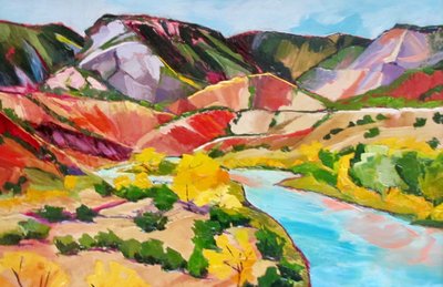 Den livlige Canyon River av Maxine Shore