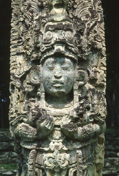 Copan Stela H. av Mayan