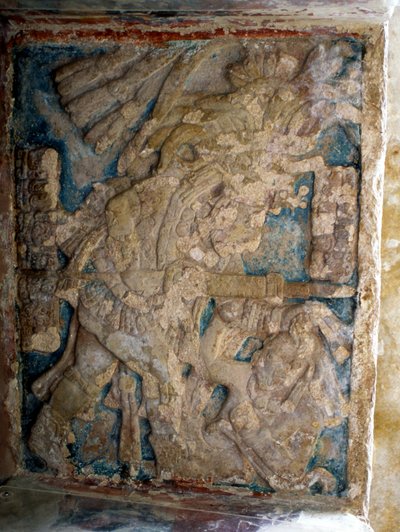 Overligger, sen klassisk periode (600–900 e.Kr.) av Mayan