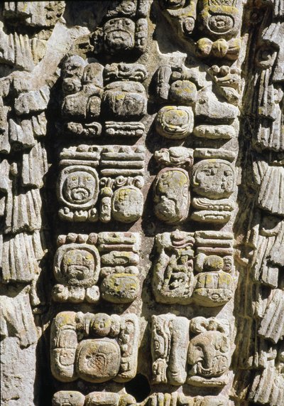 Stele A, Plaza of Ceremonies, 731 e.Kr av Mayan