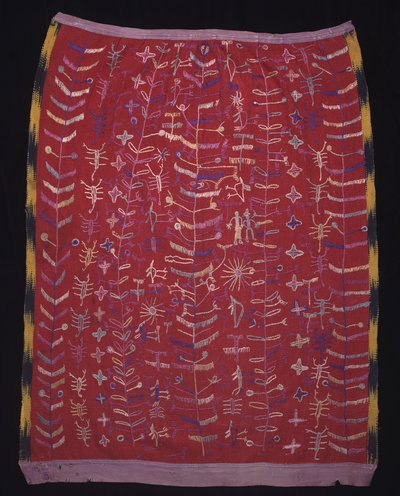 Cofradia-tekstil, muligens et forkle for en Kristusfigur, ca. 1920-1940 (bomull og silke) av Mayan Mayan