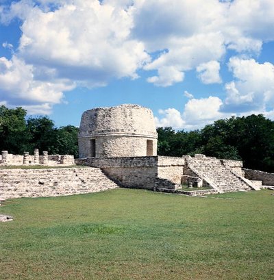 Observatorium, sen etter klassisk periode (1200–1500 e.Kr.) av Mayan Mayan