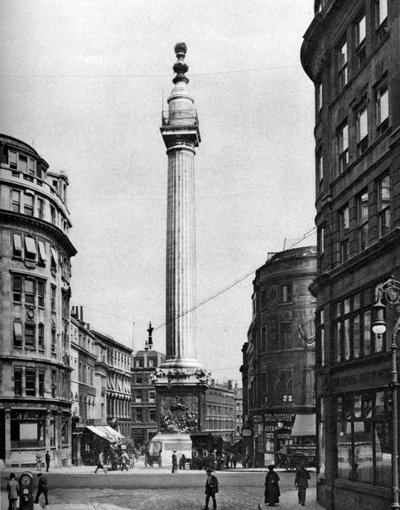 Monumentet til den store brannen, London, 1926-1927. av McLeish