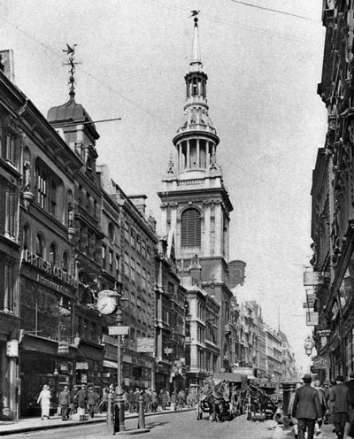 Spiret til Bow Church, London, 1926-1927 av McLeish