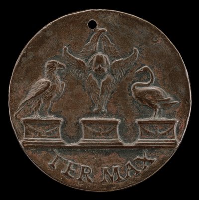 Cherub, Swan og Eagle [revers], ca. 1513. av Mea