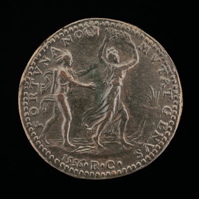 Apollo forfølger Daphne [revers], 1556. av Medallist R.C.