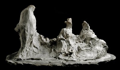 Samtale i en hageskulptur av Medardo Rosso (1858-1928) Barzio, Museo Medardo Rosso av Medardo Rosso